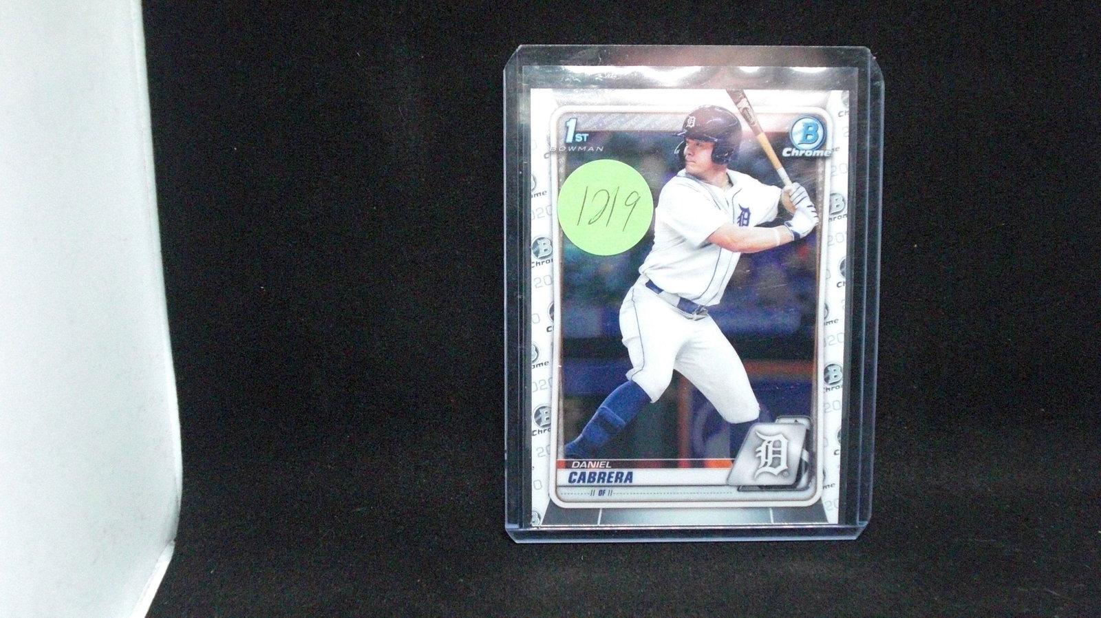 Daniel Cabrera Detroit Tigers first Bowman Chrome: in top loader