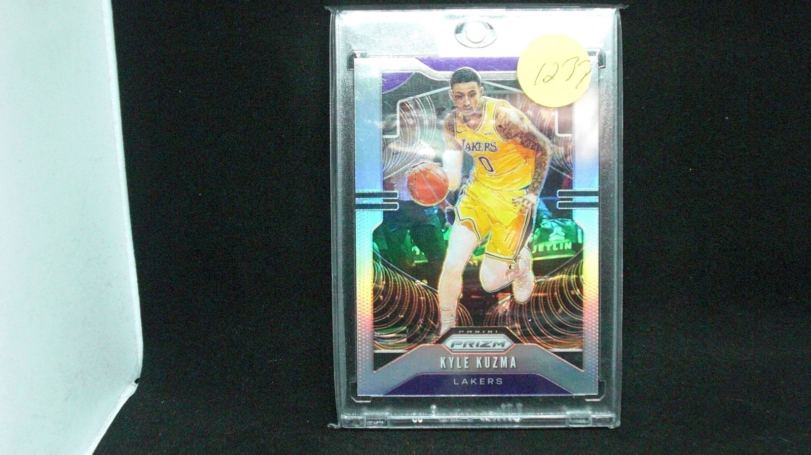 kyle kuzma lakers silver prizm in one touch (1 of 1)