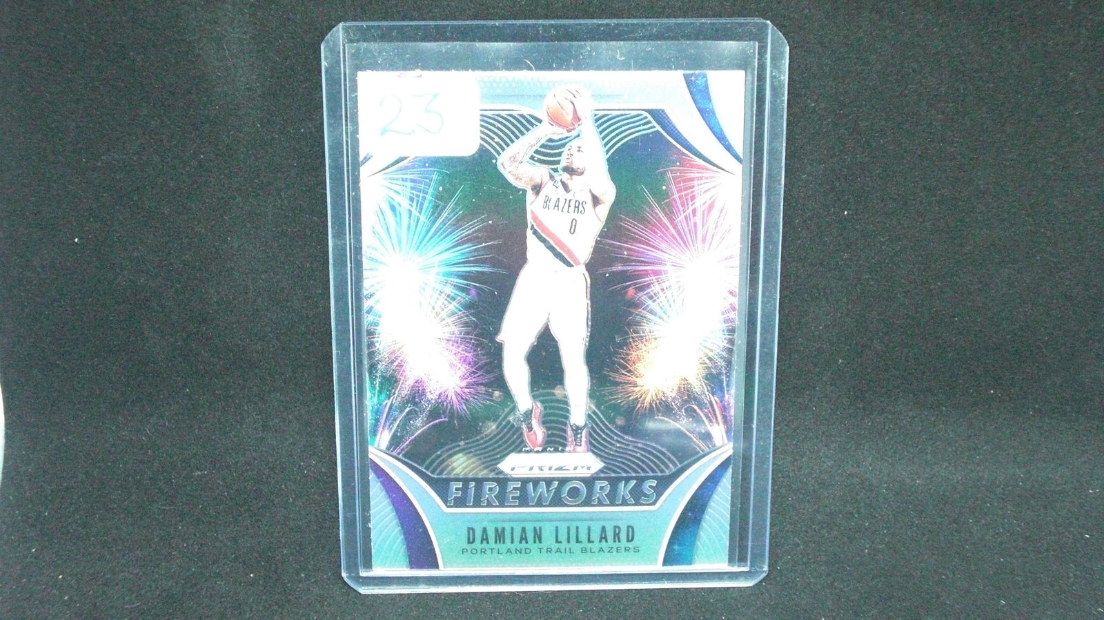 Damian Lillard Fire Works Prizm (1 of 1)