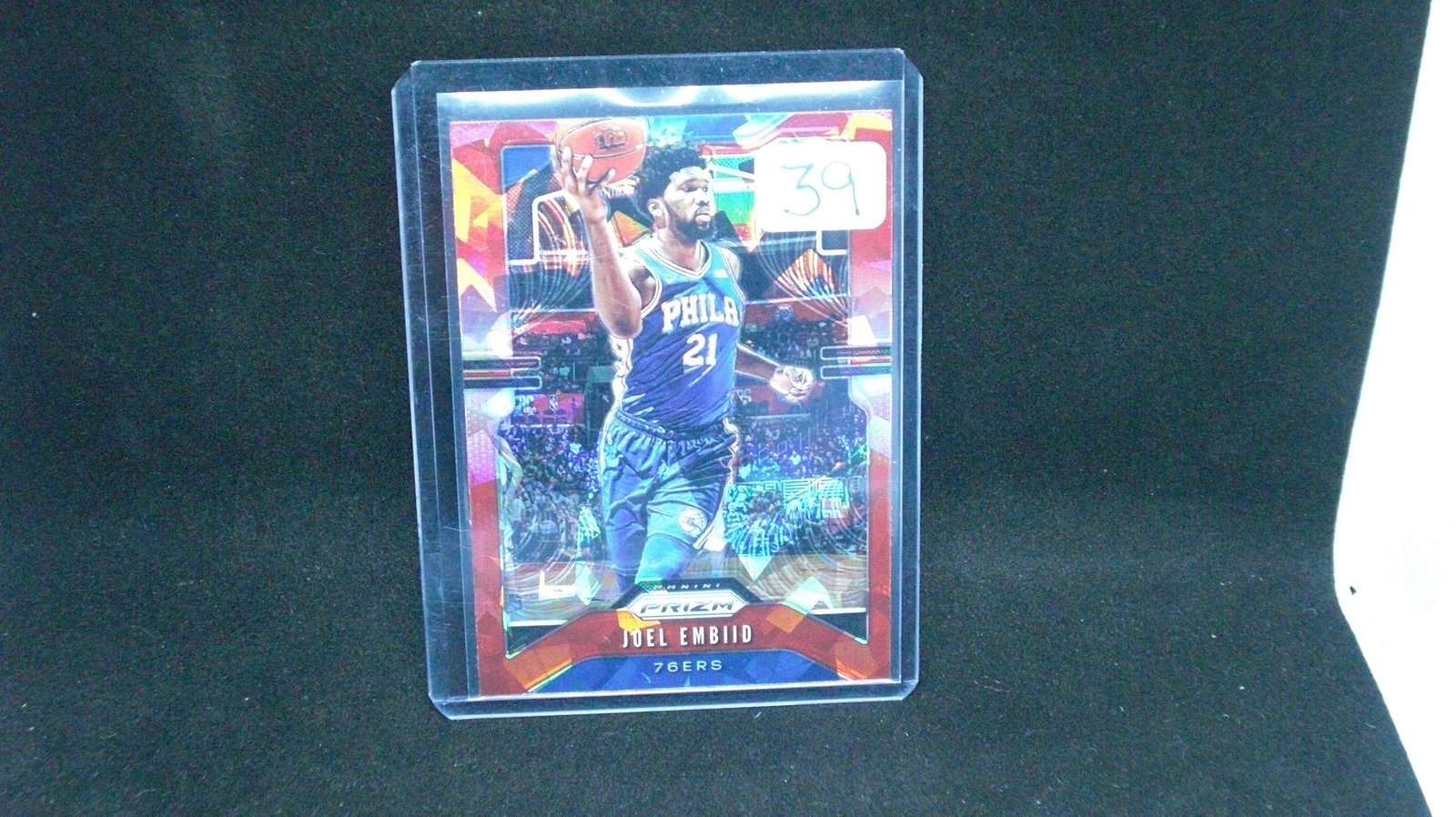 Joel Embiid Red Ice Prizm (1 of 1)