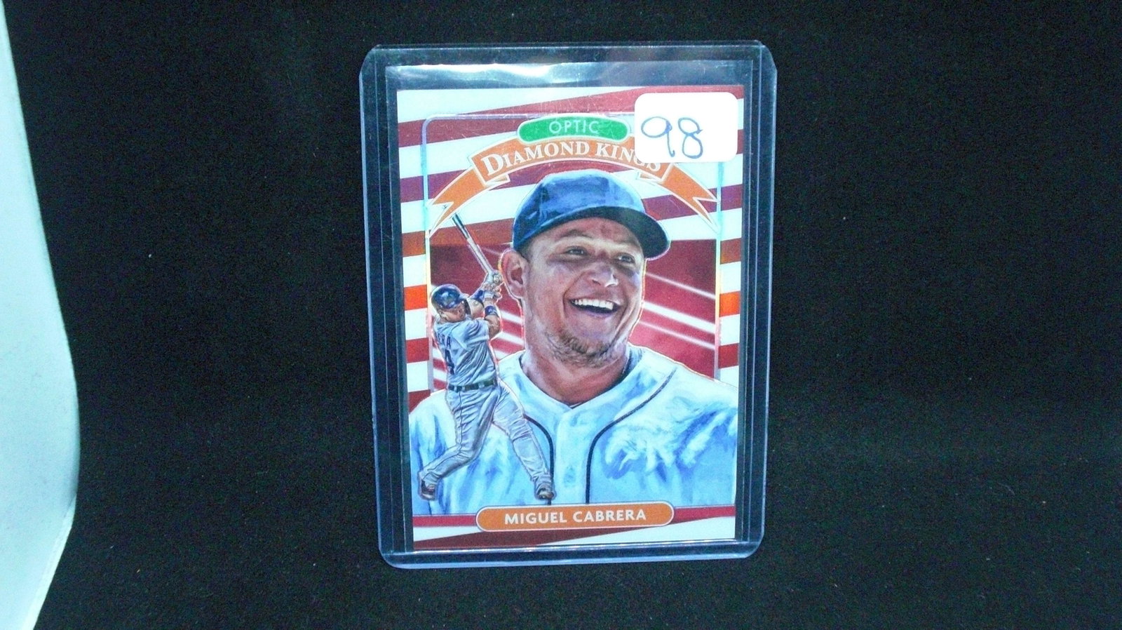Miguel Cabrera Diamond King Prizm Red 18/45: Miguel Cabrera Diamond King Prizm Red 18/45
