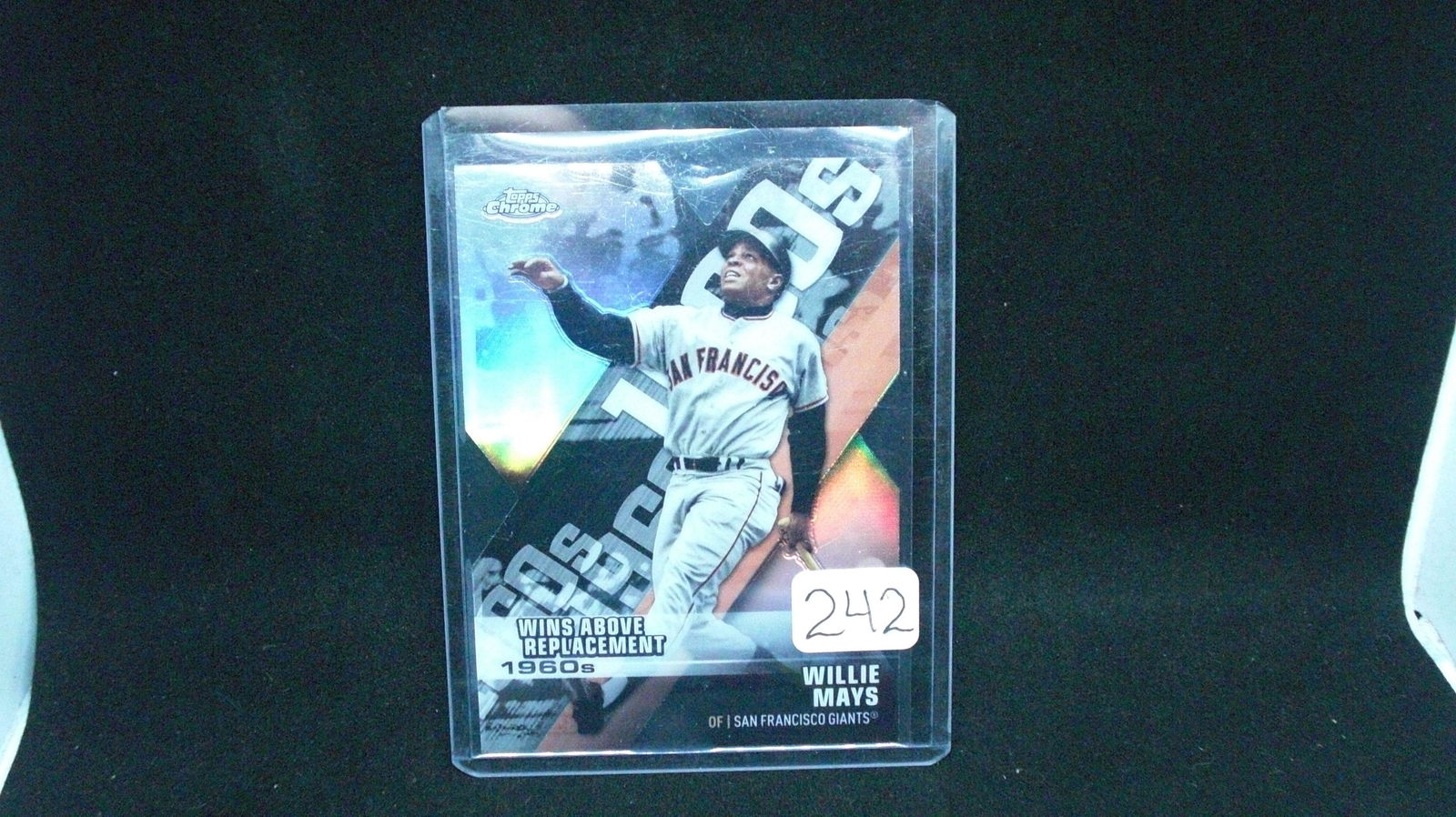 Willie Mays Die Cut Chrome Refractor (1 of 1)
