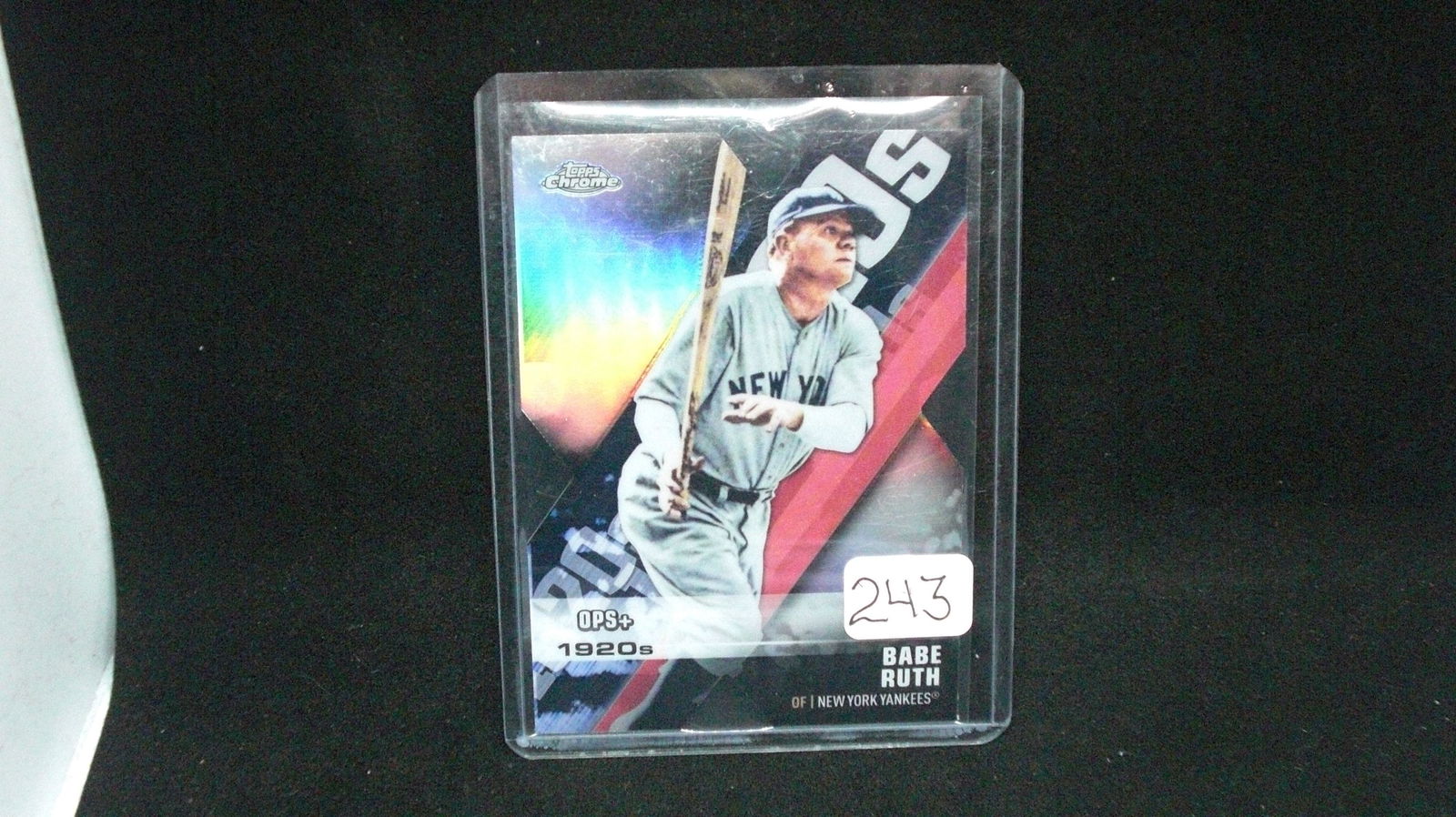 Babe Ruth Die Cut Chome Refractor (1 of 1)