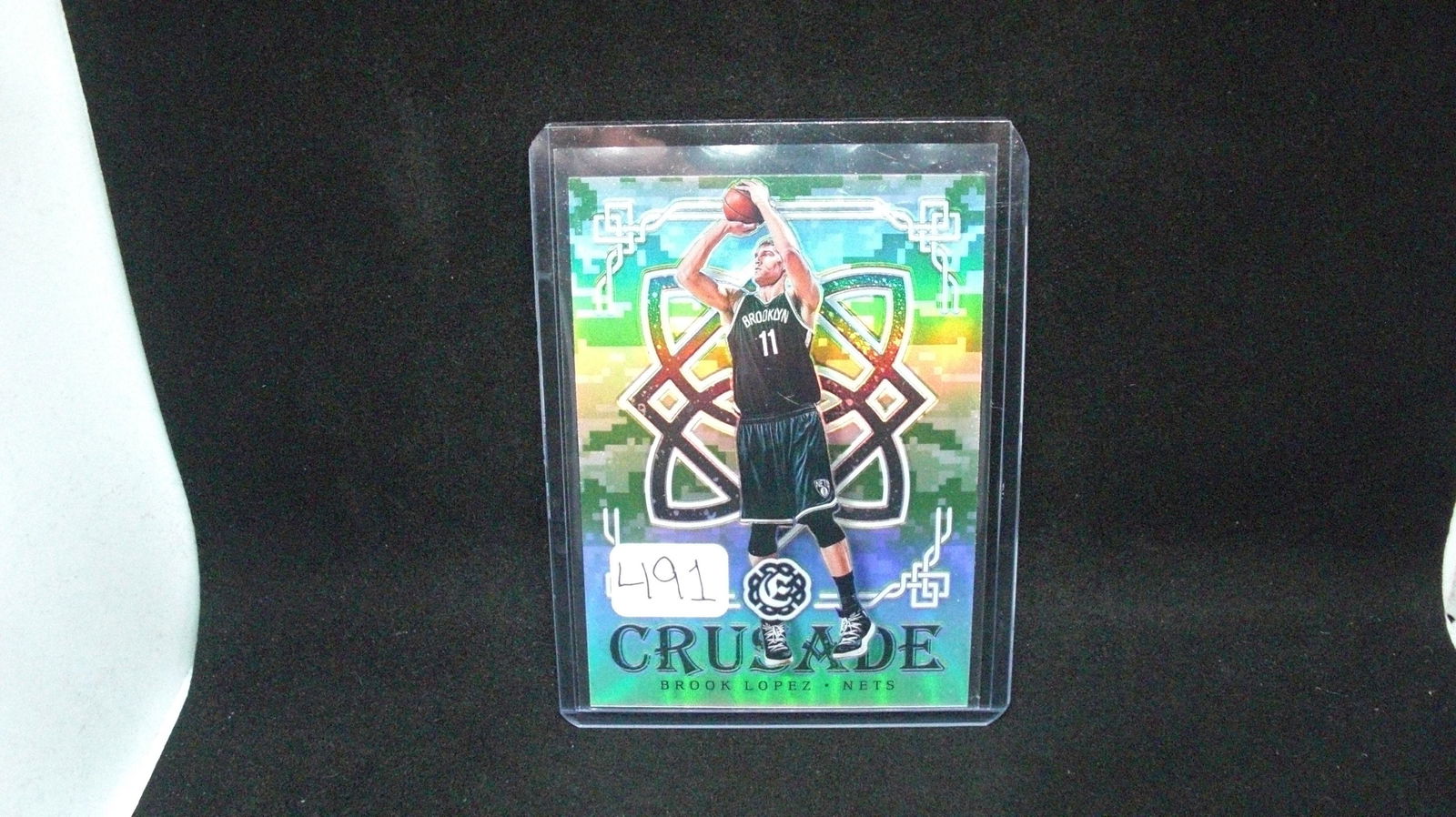 Brook Lopez Green Camo Crusade Prizm (1 of 1)