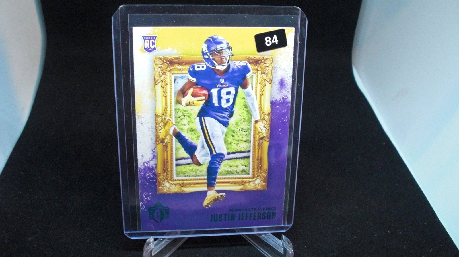 justin jefferson blue foil rookie: star card