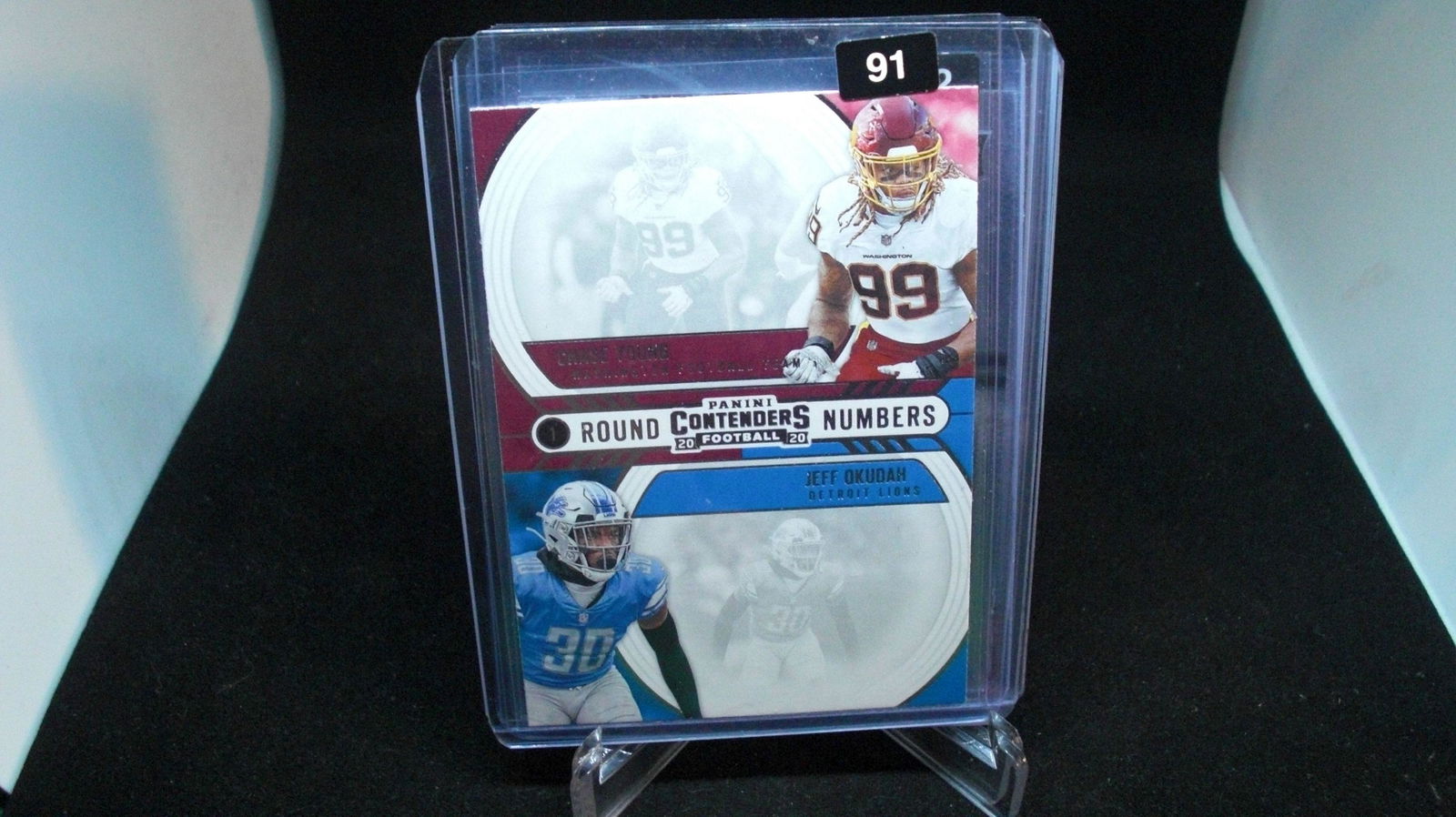 chase young rookie card (1 of 1)