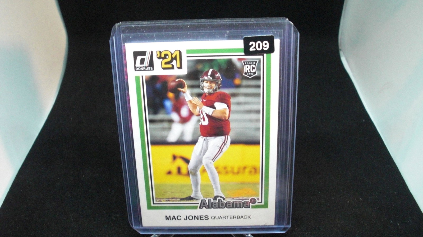 mac jones rookie card: in top loader
