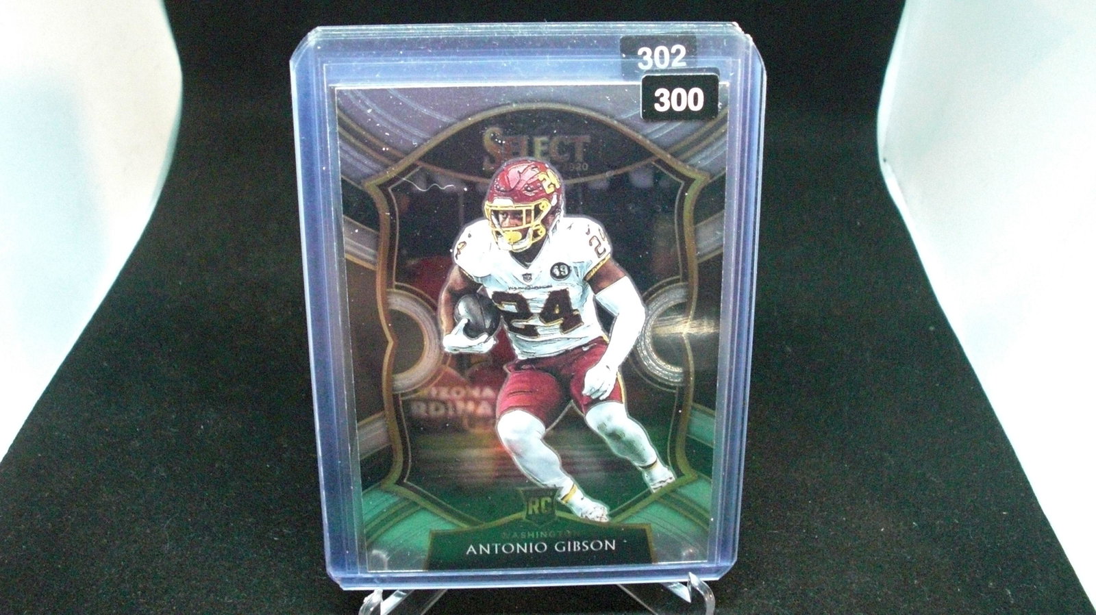 antonio gibson rookie card: in top loader