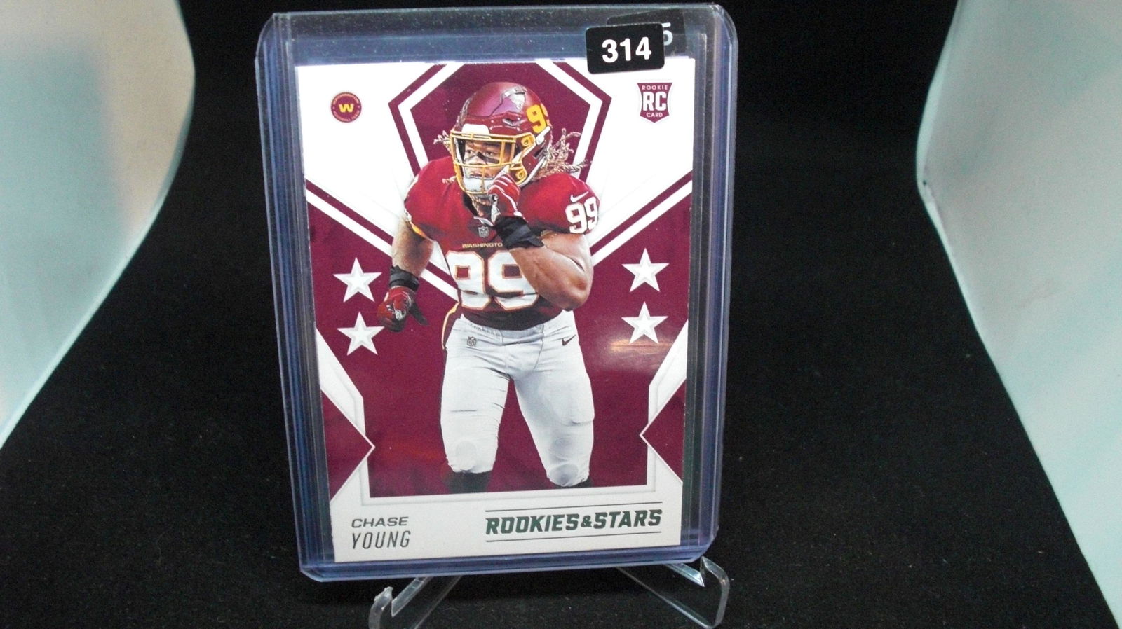 chase young rookie card (1 of 1)