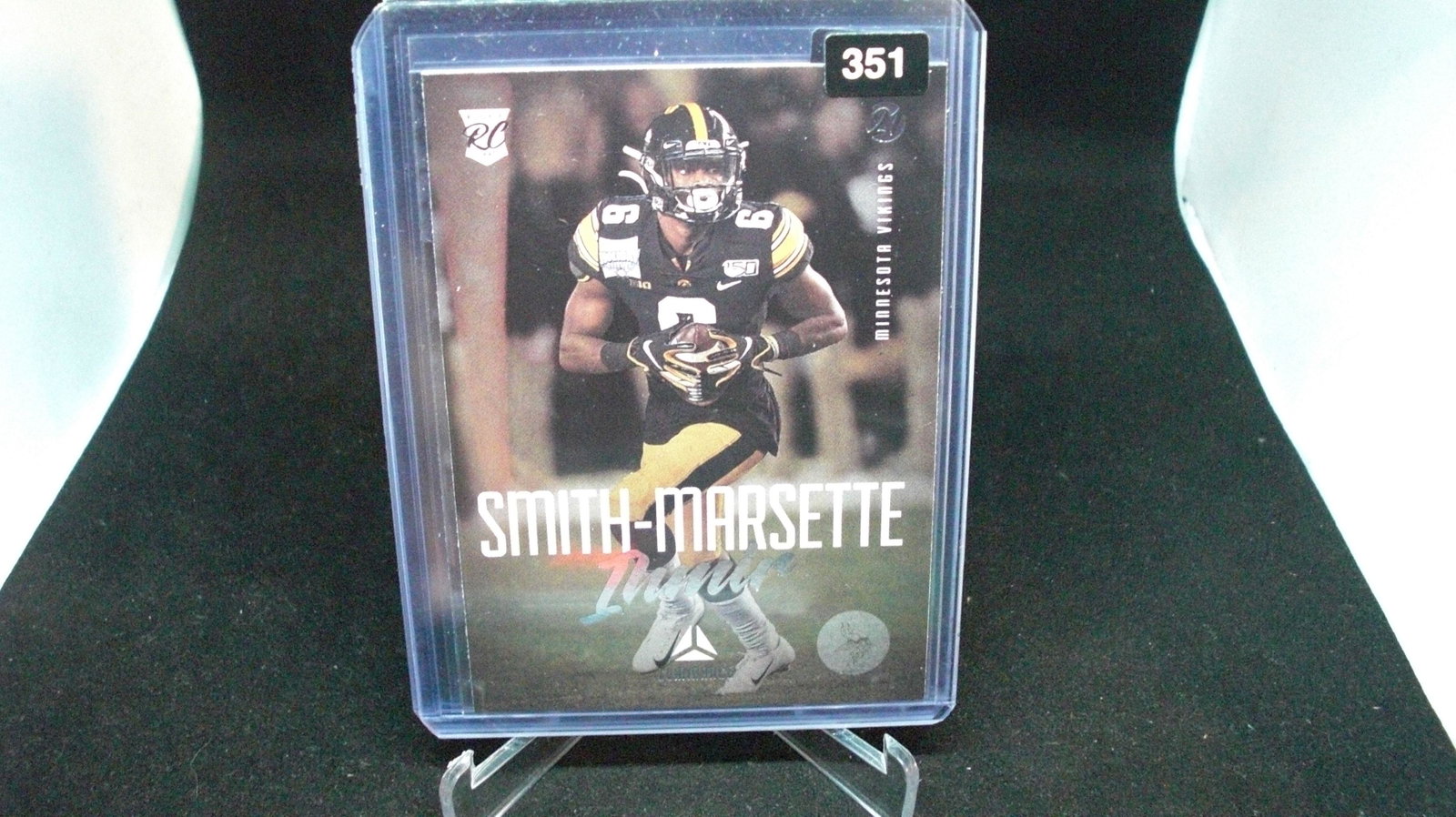 ihmir smith marsetti Minnesota Vikings rookie card: in top loader