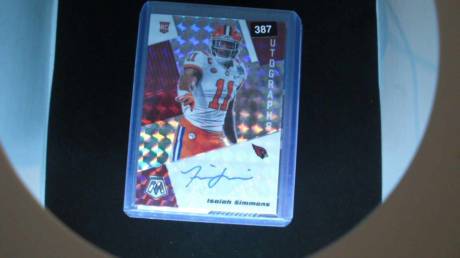 isaiah simmons silver mosaic auto (1 of 1)