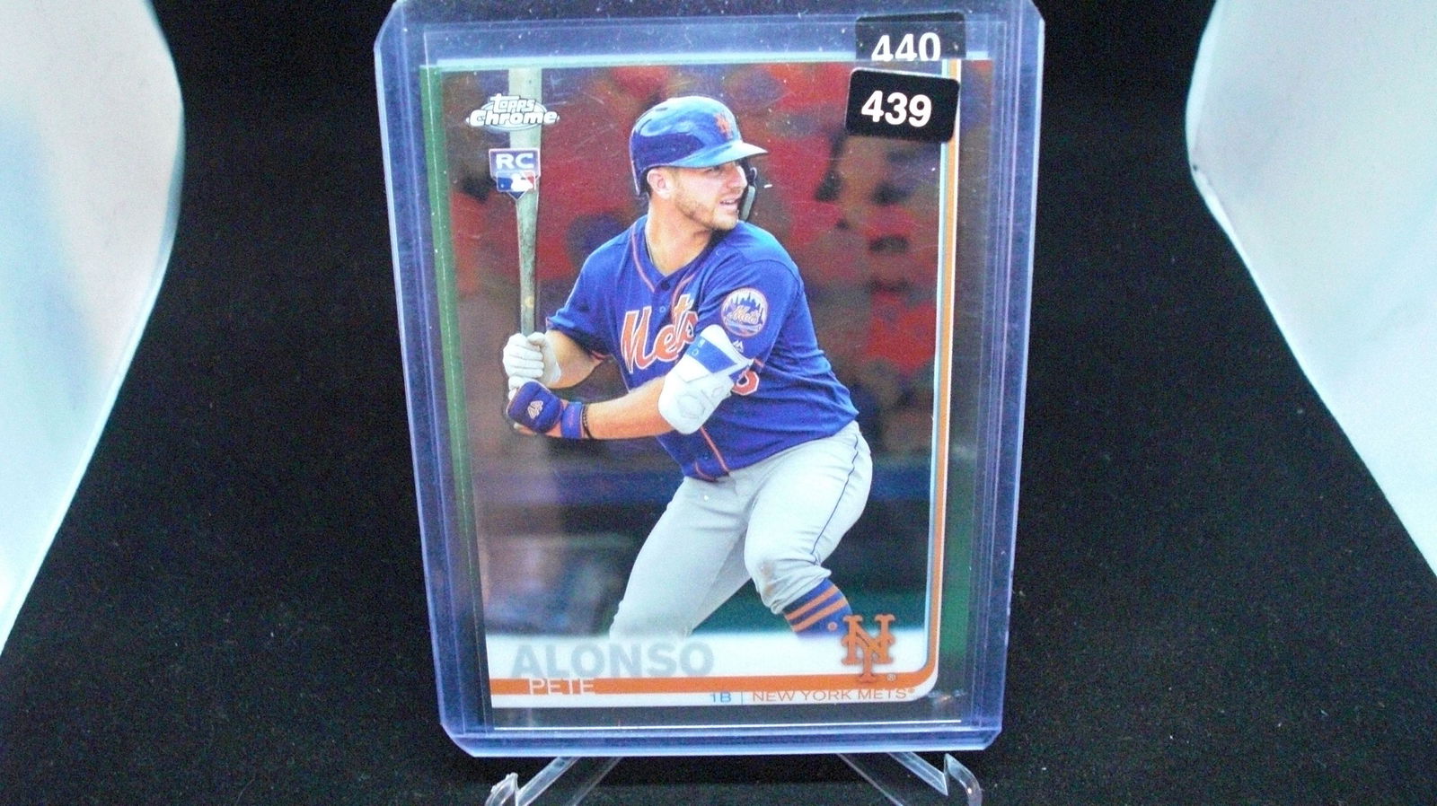 Pete Alonso Topps Chrome rookie card (1 of 1)