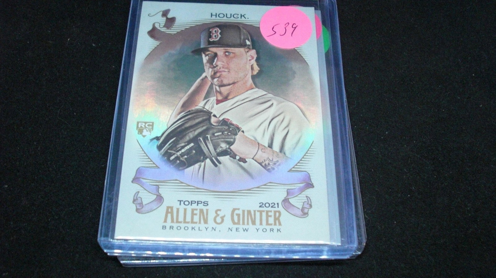 tanner houck a&g FOIL ROOKIE: in top loader