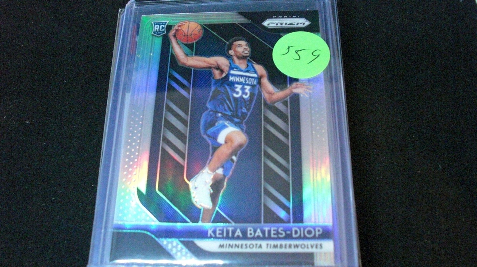 keita bates diop silver prizm rookie: in top loader