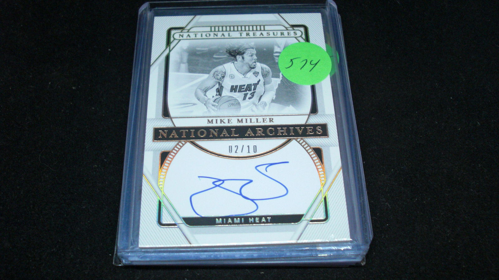 MIKE MILLER NATIONAL TREASURES AUTO 02/10 (1 of 1)