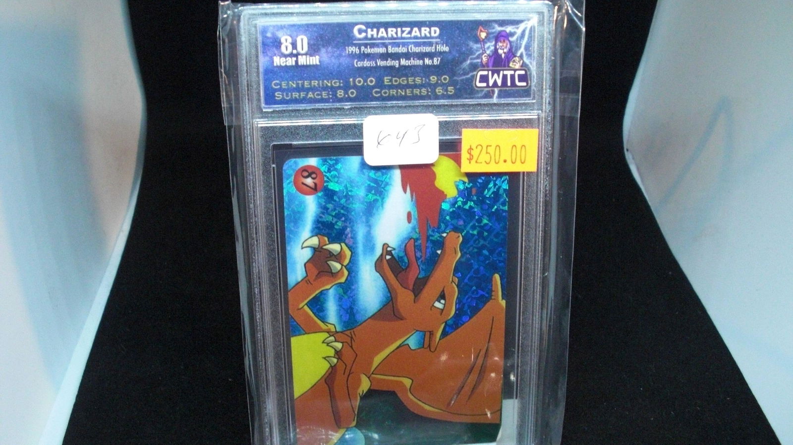cwtc graded 8 charizard full art card (1 of 1)