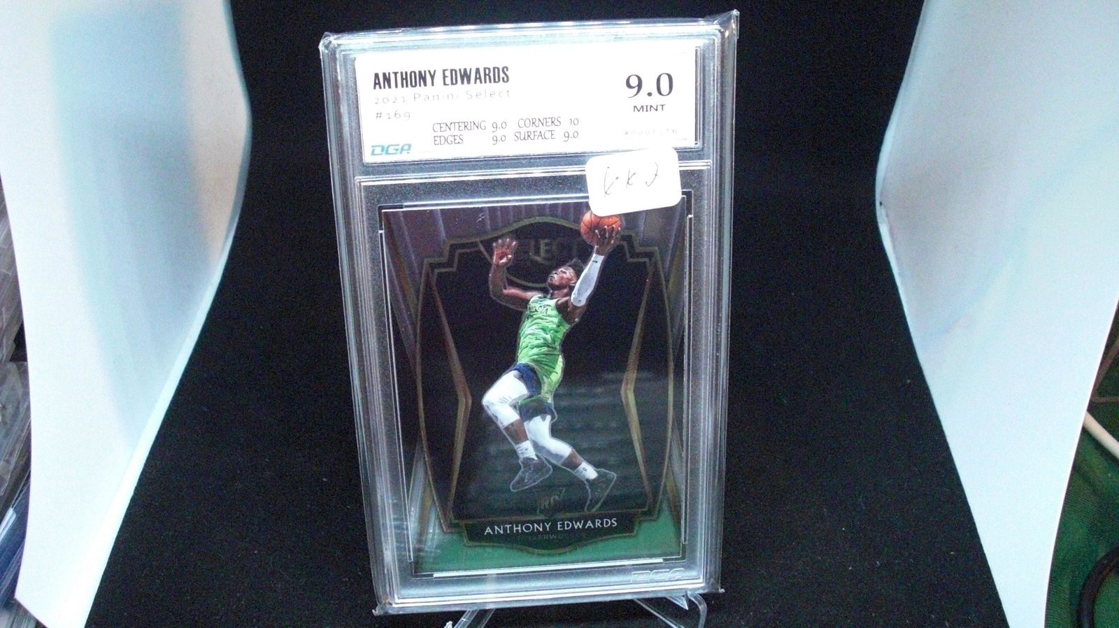 dga graded 9 mint anthony edwards select rookie (1 of 1)