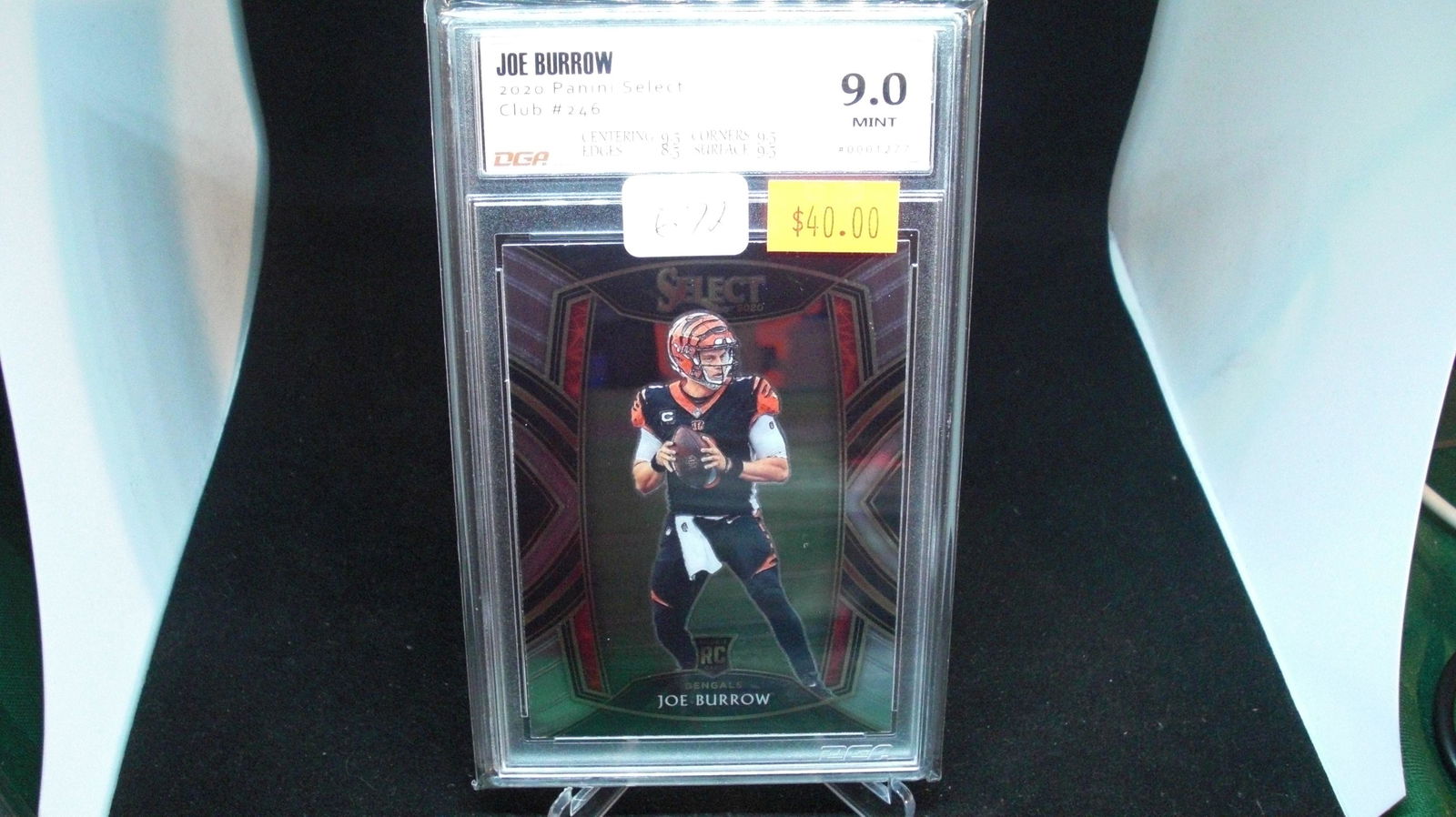 dag graded 9 mint joe burrow rookie card (1 of 1)
