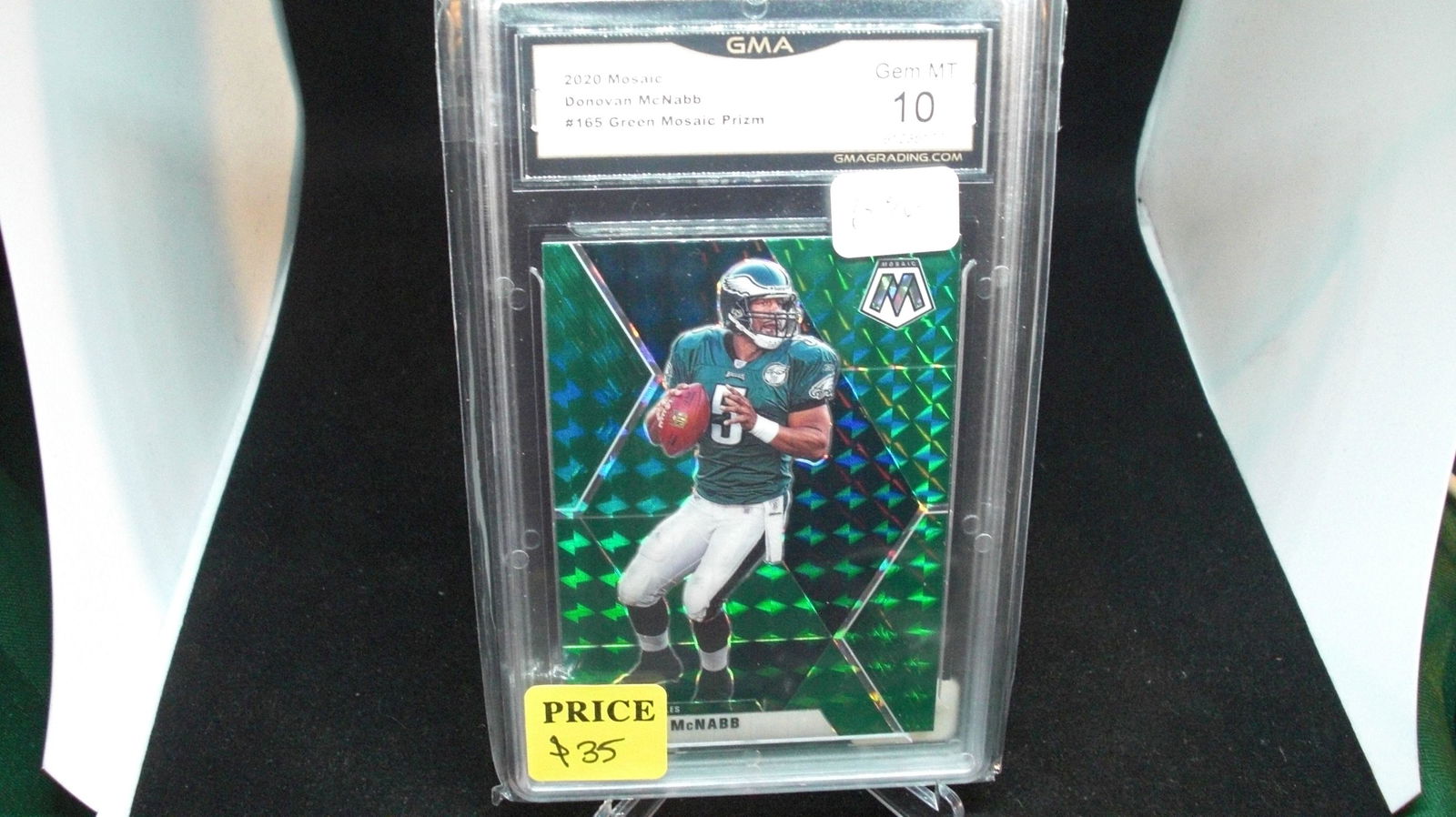 gma graded gem  donovan mcnabb green mosaic (1 of 1)