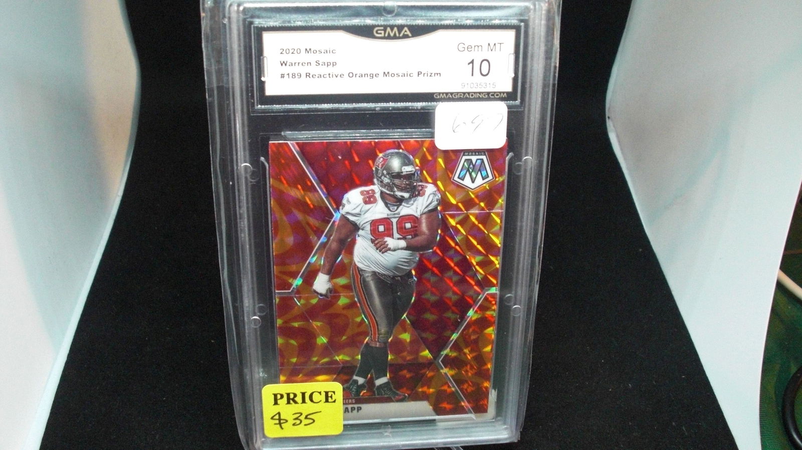 gma graded gem  warren sapp orange reactive (1 of 1)