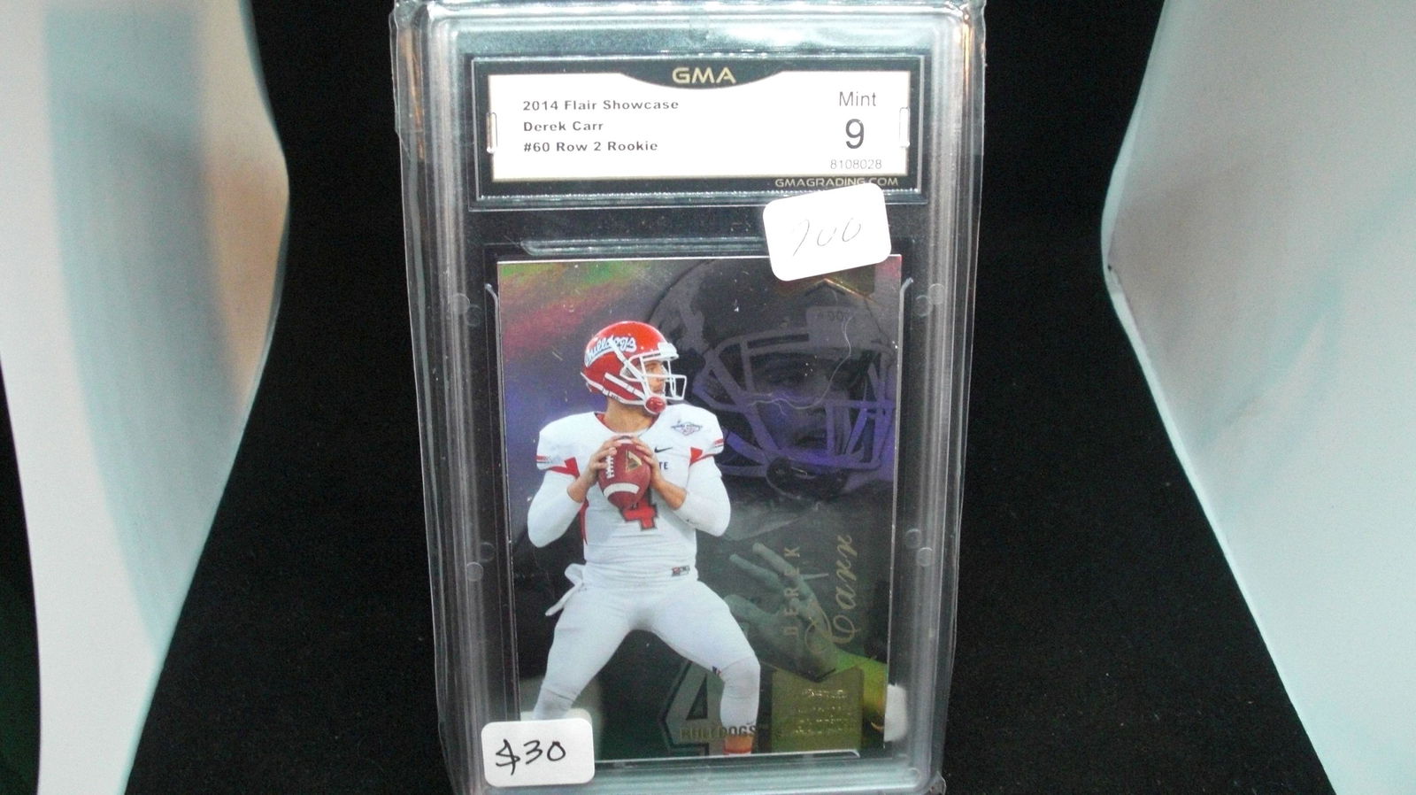 gma graded 9 mint derek carr rookie (1 of 1)