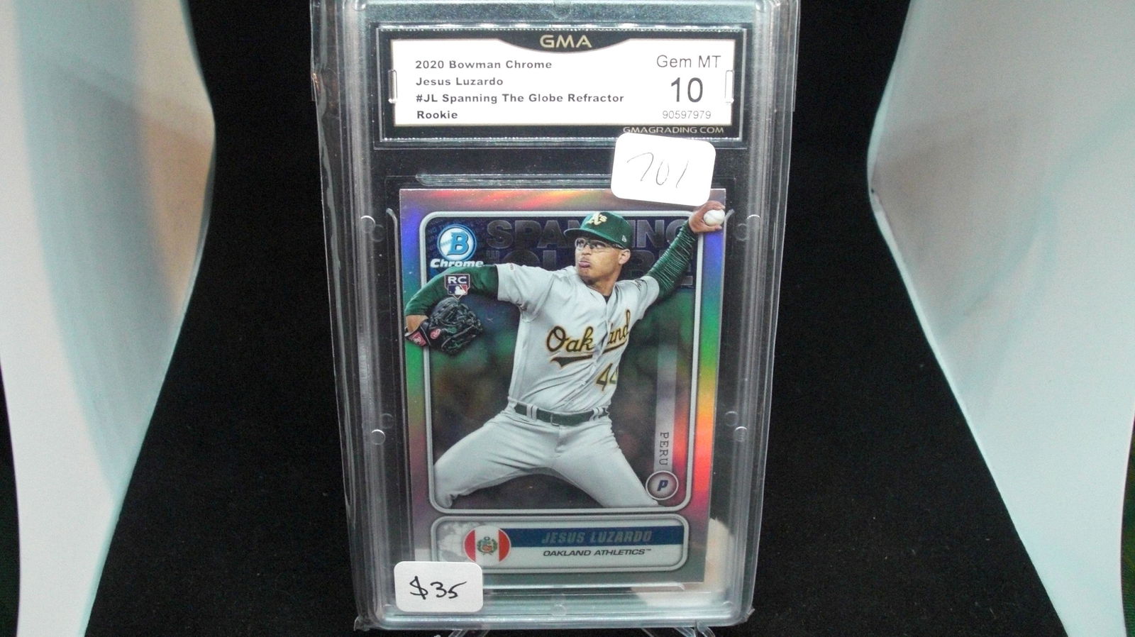 gma graded gem  jesus luzardo bowman chrome (1 of 1)