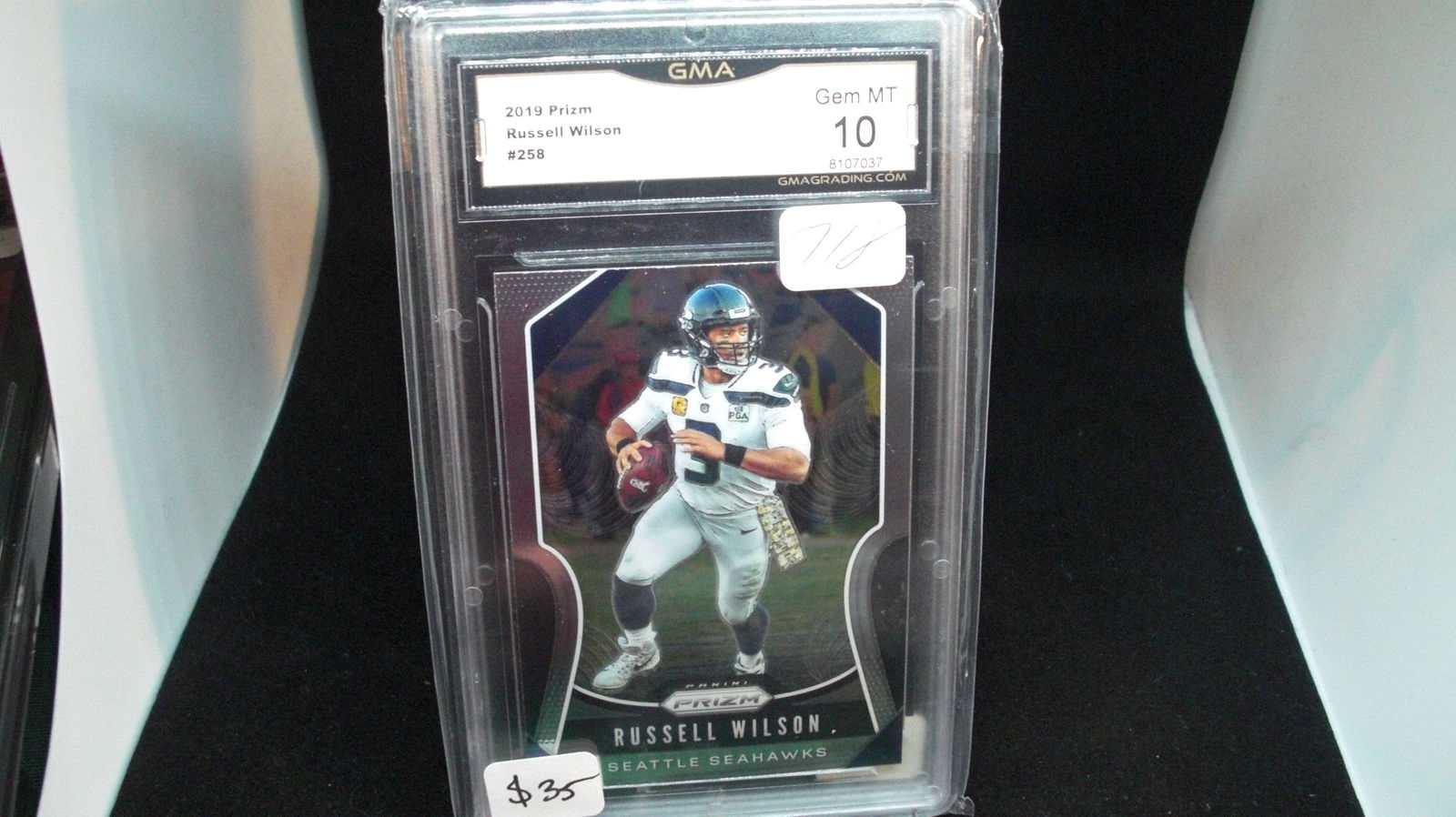 gma graded gem mint russell wilson prizm (1 of 1)