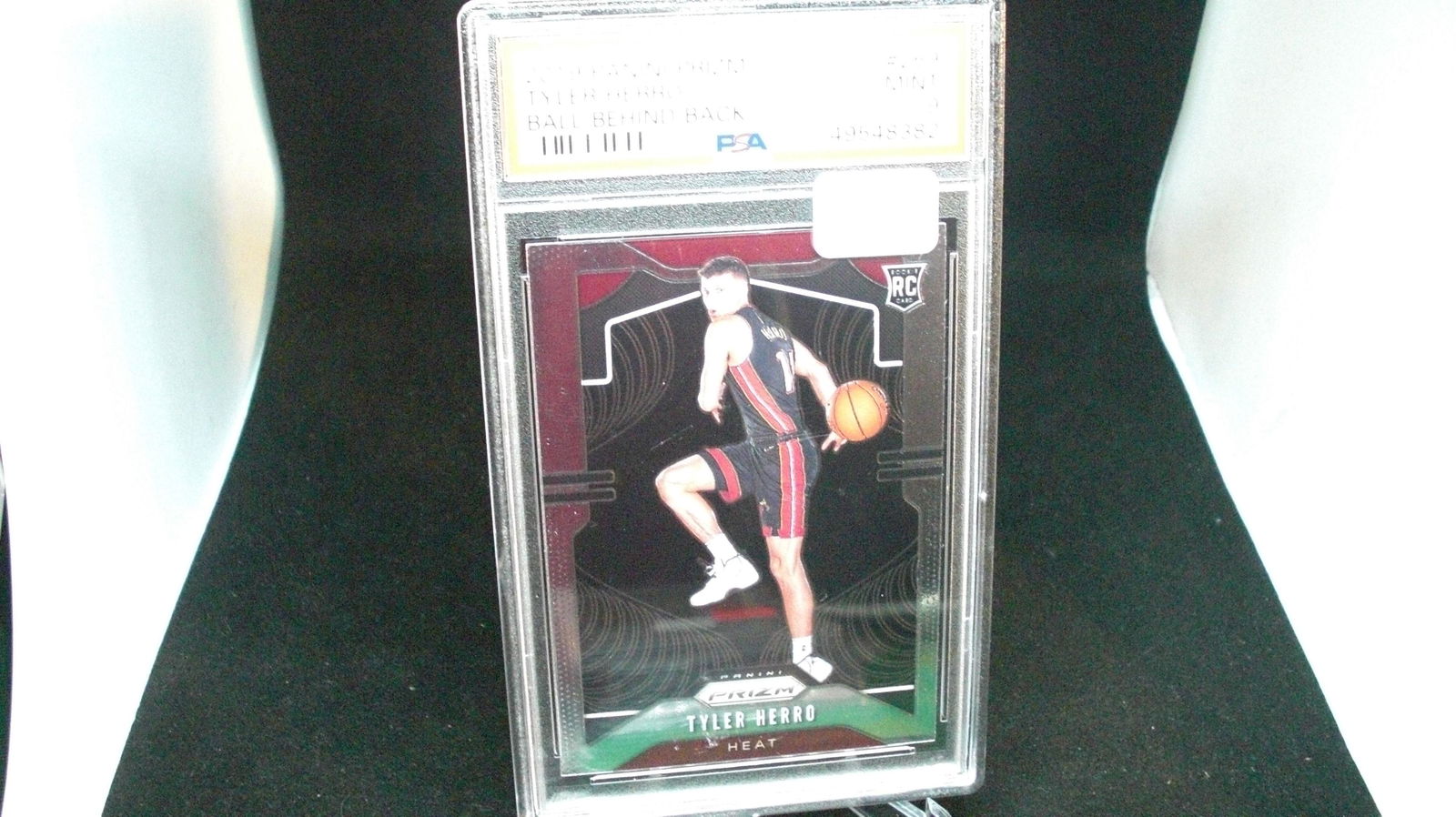 psa graded 9 mint tyler herro prizm rookie (1 of 1)