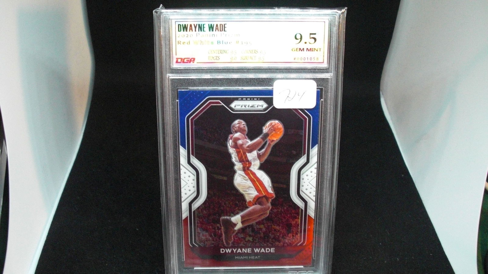 dga graded gem mint dwayne wade rwb prizm (1 of 1)