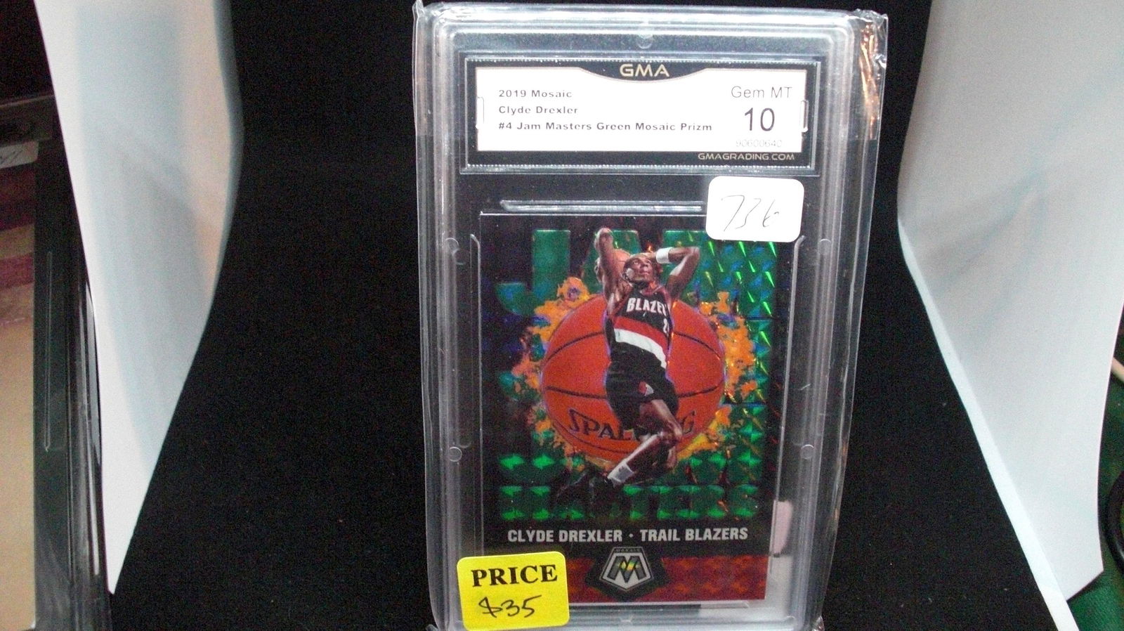 gma graded gem 10 clyde drexler jam master green (1 of 1)