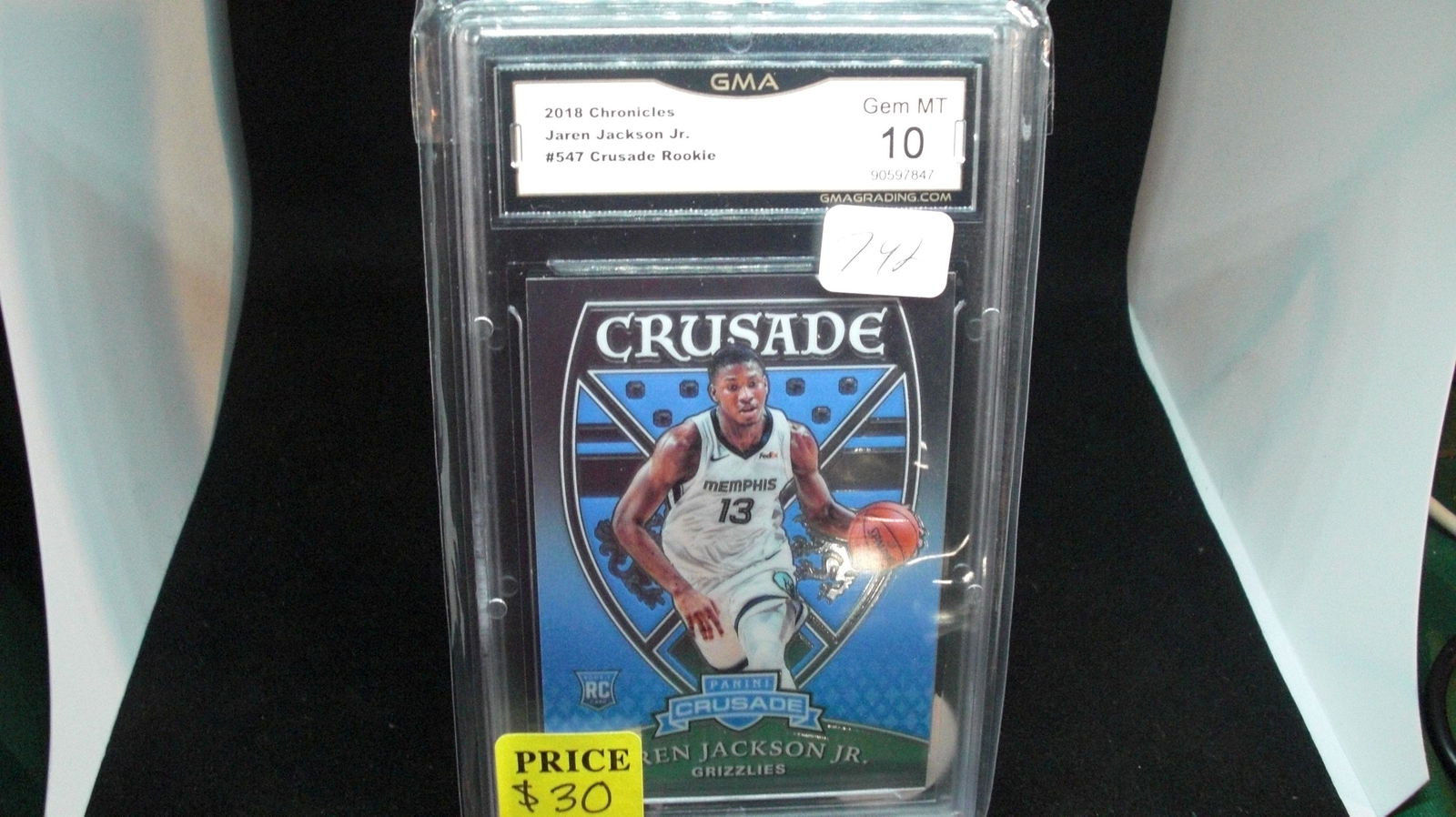 gma graded 10 mint jaren jackson rookie card (1 of 1)