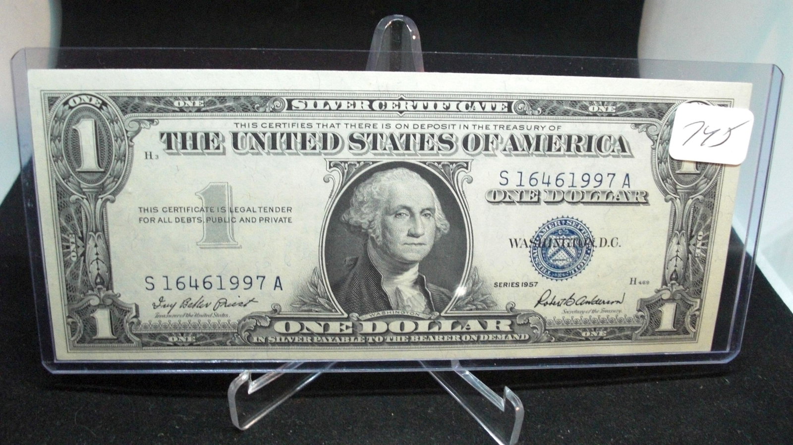 1957 series silver certificate: 1957 series silver certificate