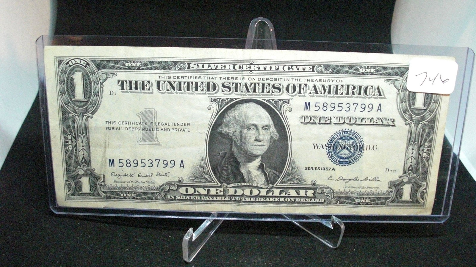 1957 series a silver certificate: 1957 series a silver certificate