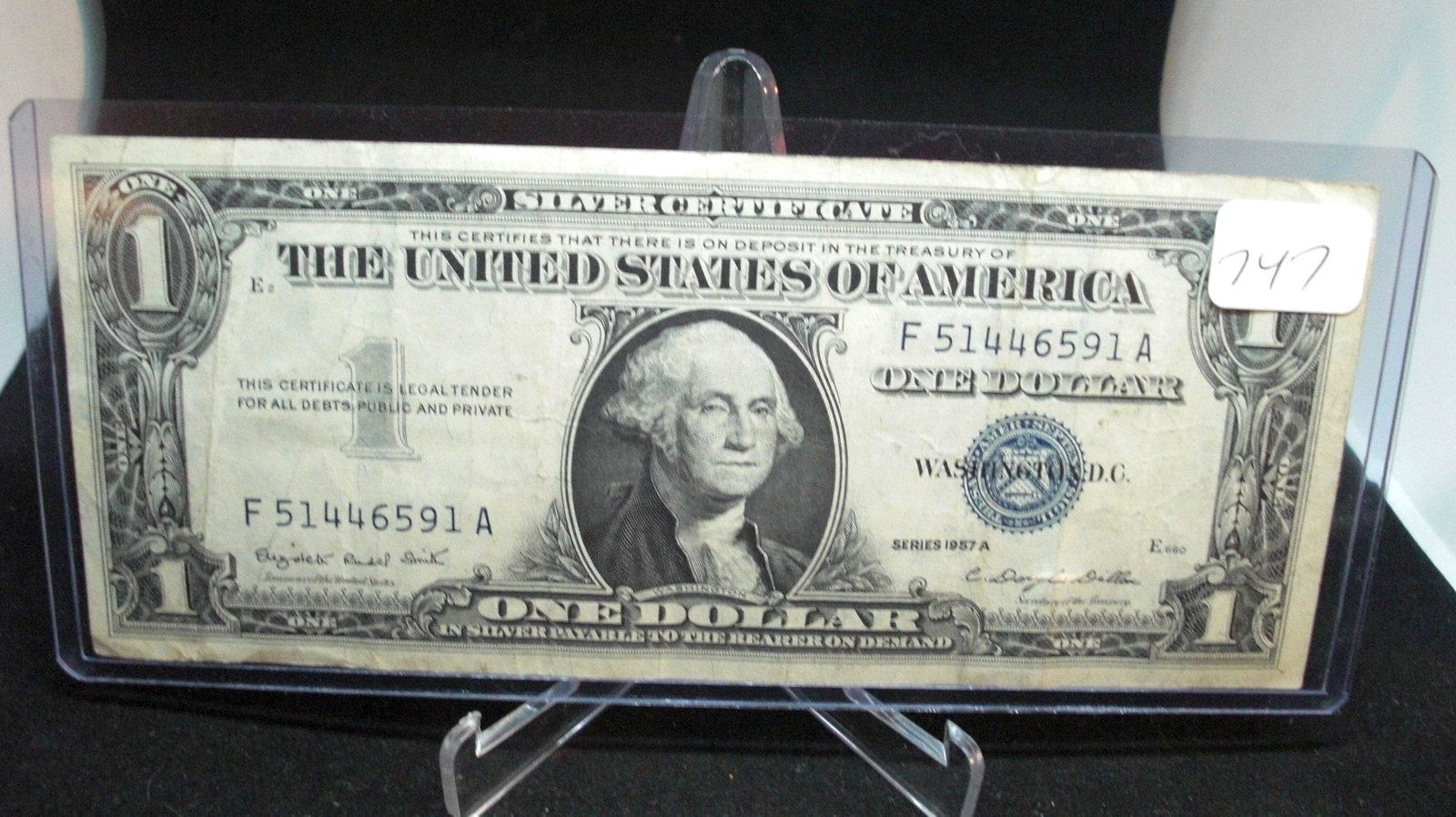 1957 series a silver certificate: 1957 series a silver certificate
