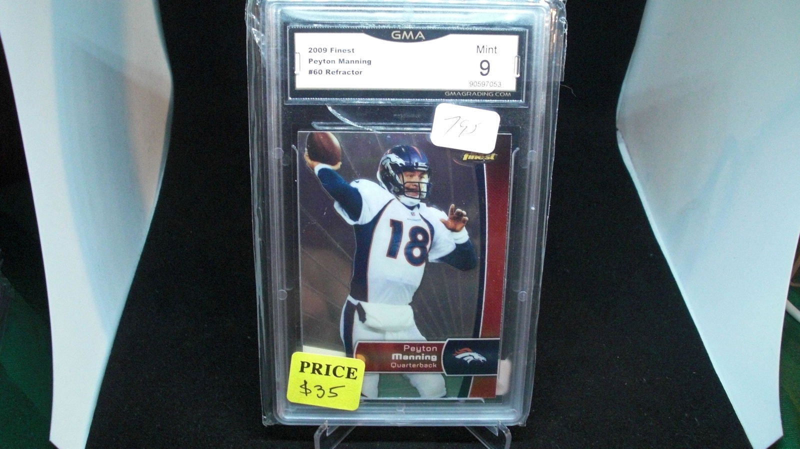 gma graded 9 mint Peyton Manning refractor (1 of 1)