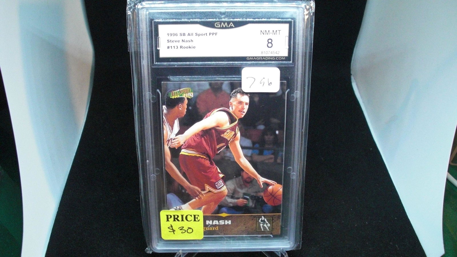 gma graded 8 Steve Nash rookie card (1 of 1)