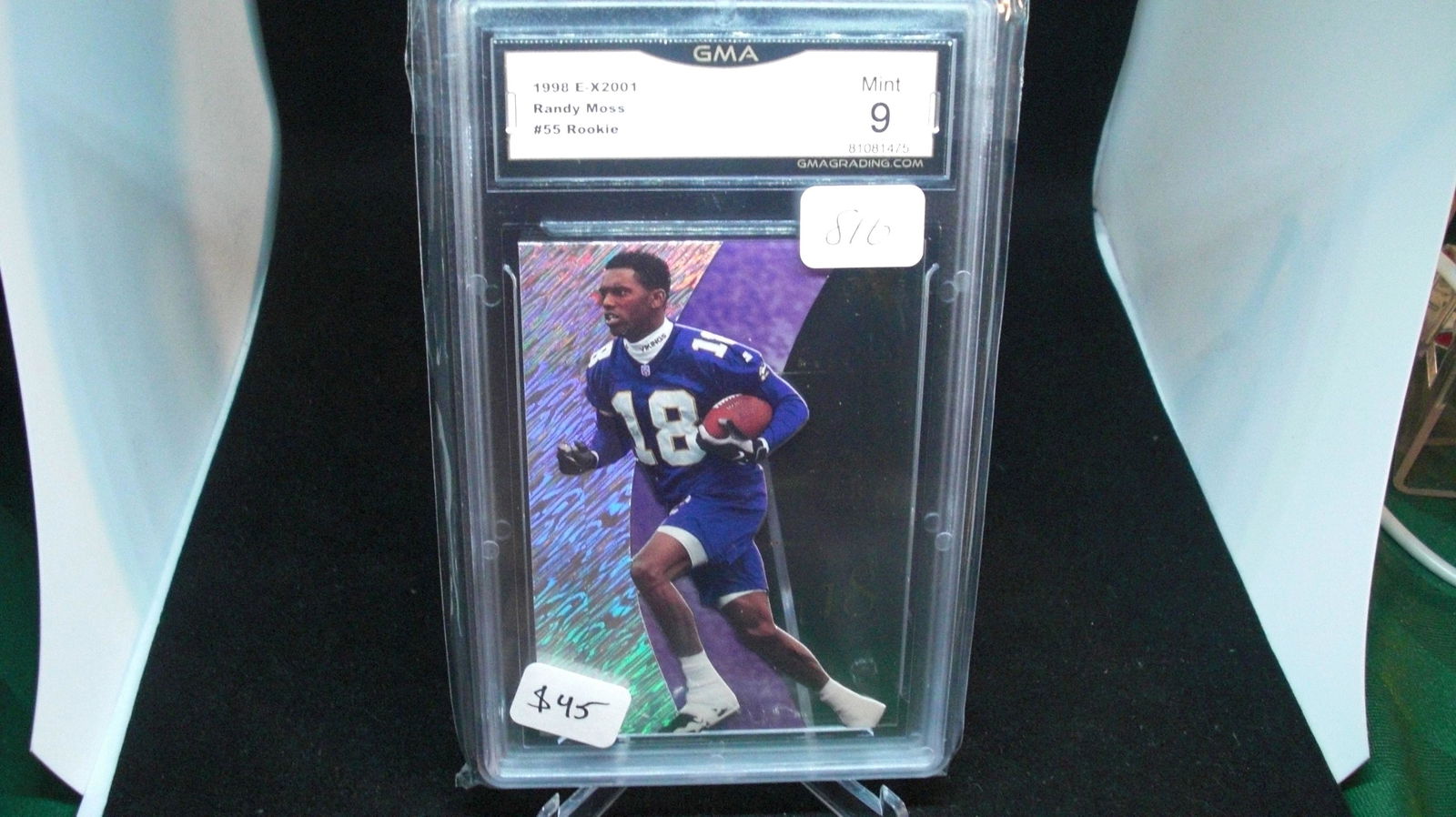 gma graded Mint 9 Randy Moss rookie card (1 of 1)