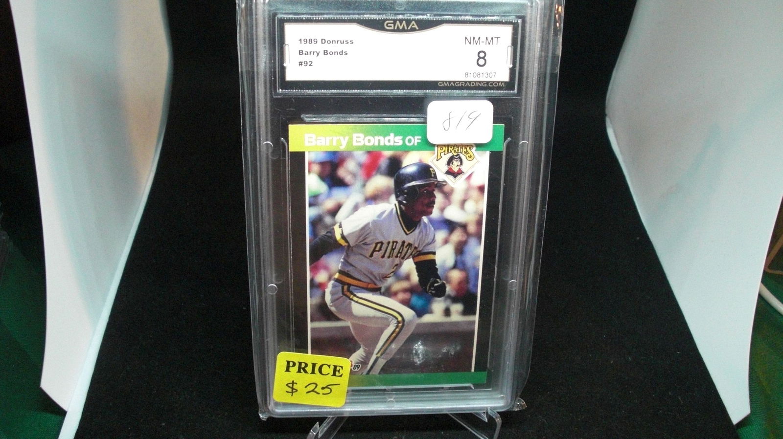 gma graded 8 barry bonds 1989 donruss (1 of 1)