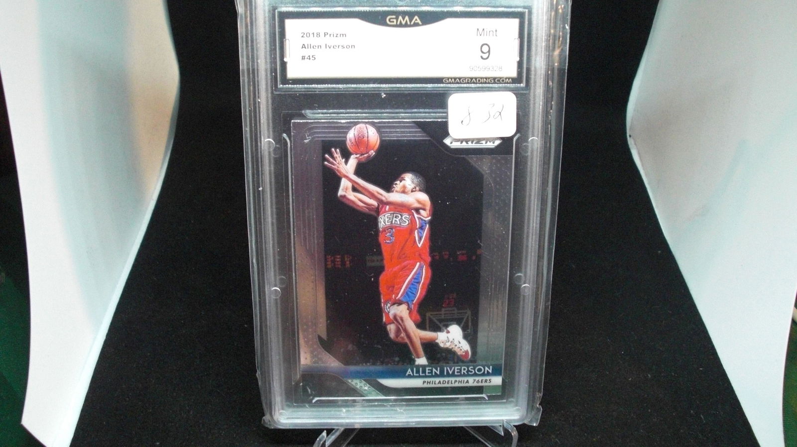 gma graded 9 mint allen iverson prizm (1 of 1)