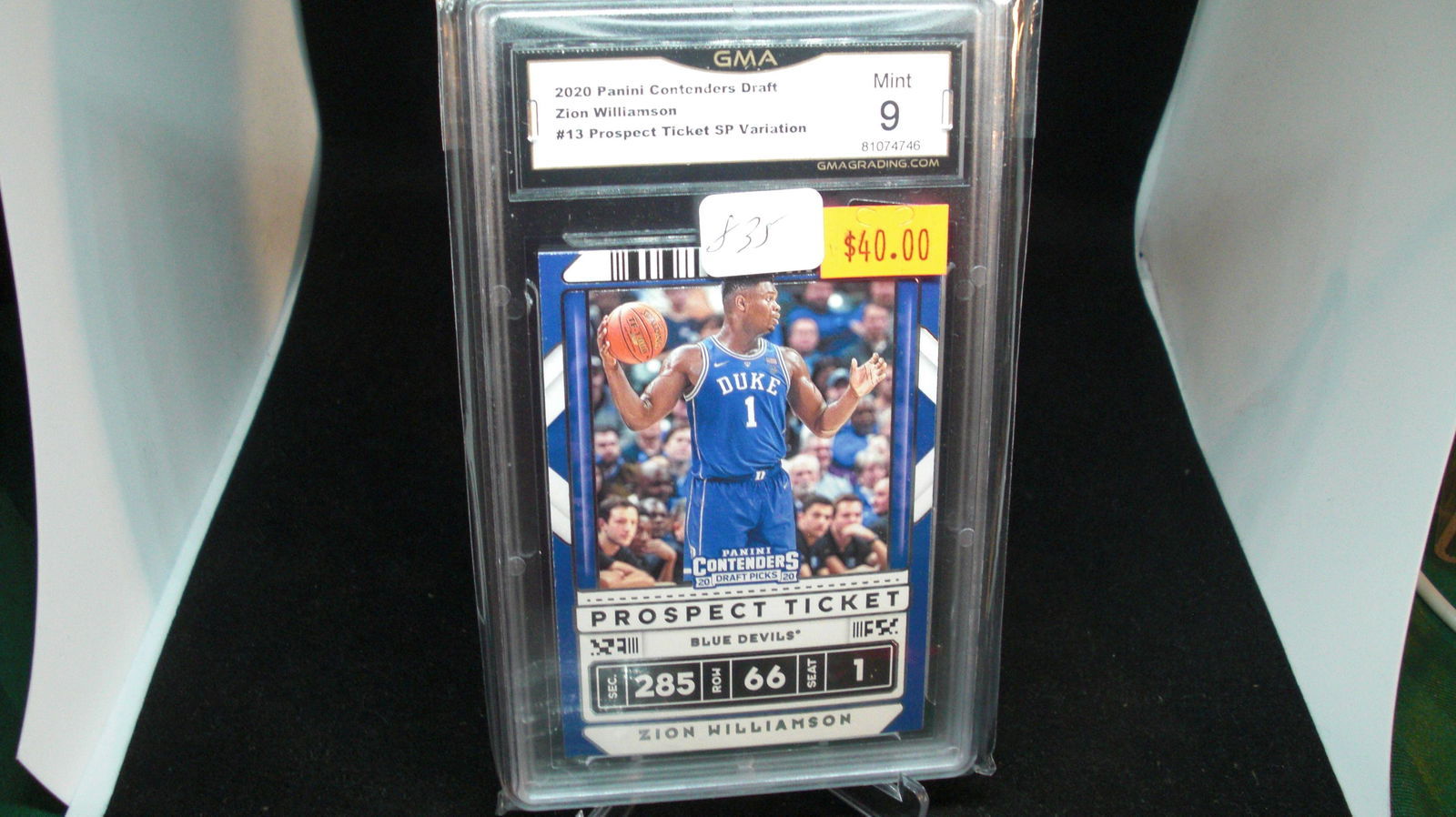 gma mint 9 zion williamson game ticket sp (1 of 1)