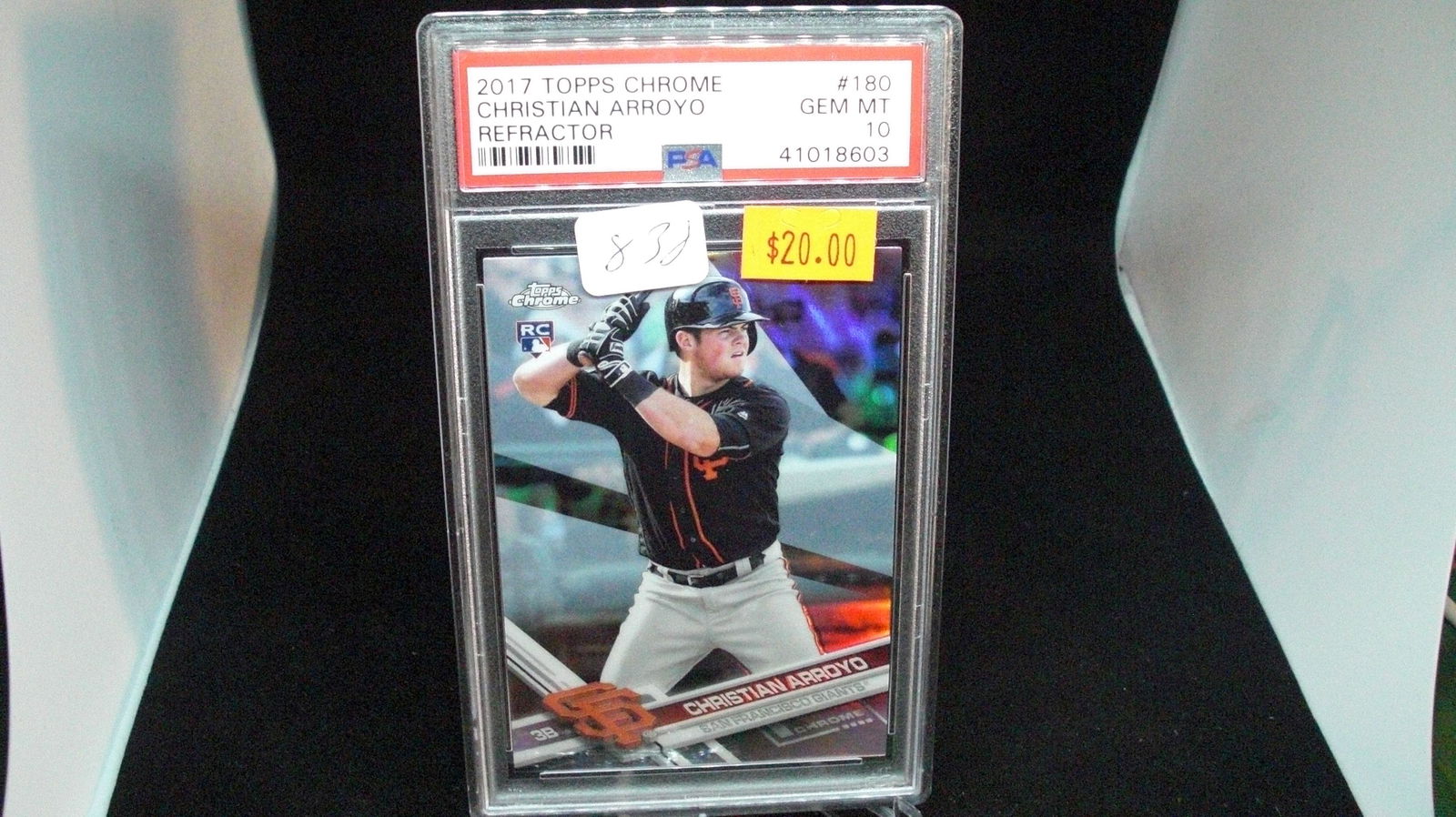 psa gem mint 10 christian arroyo rookie refractor (1 of 1)