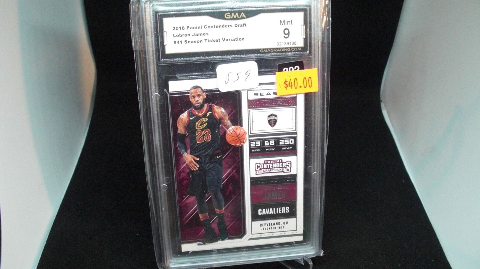 gma mint 9 lebron james season ticket (1 of 1)