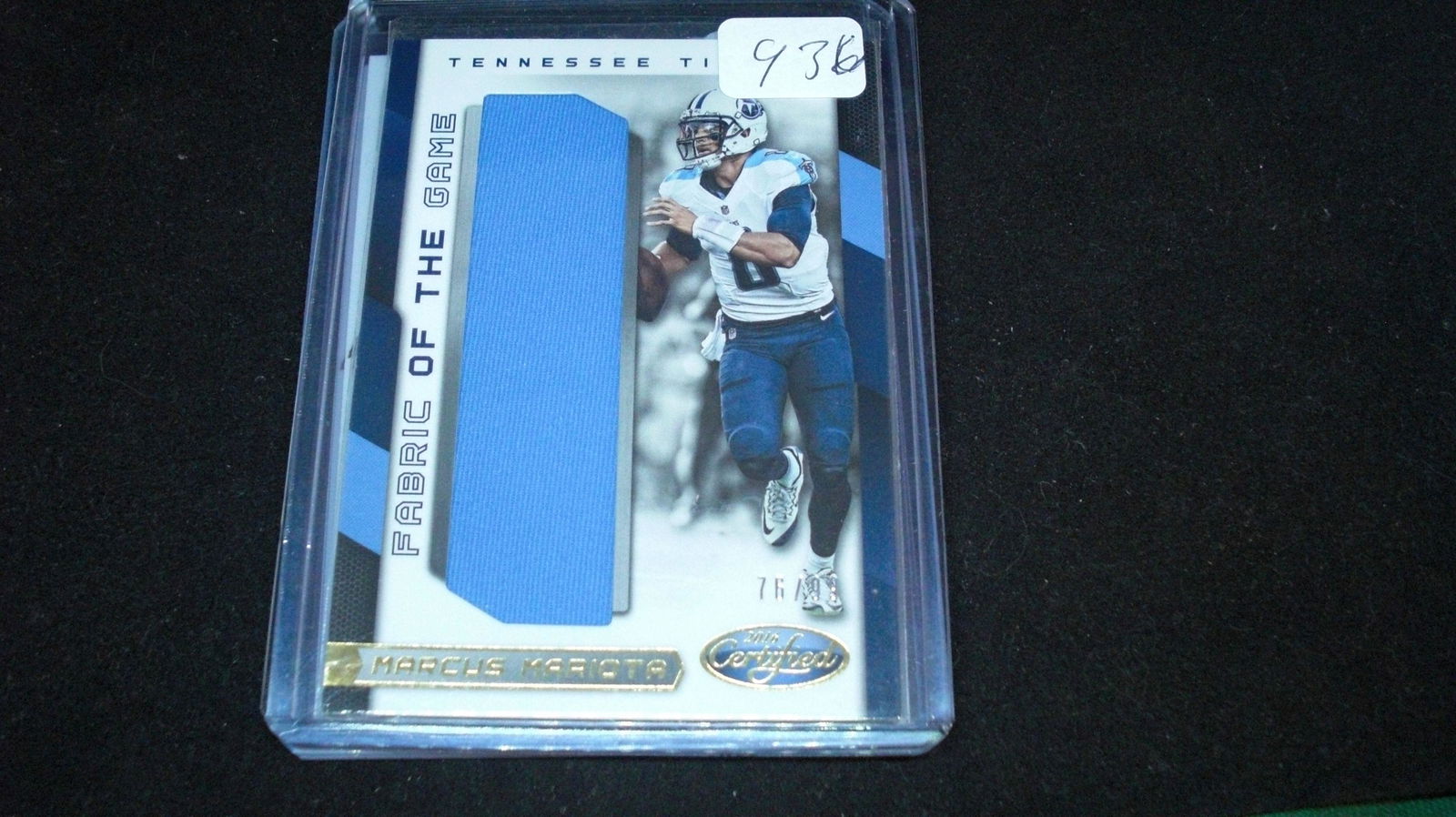 marcus mariota numbered relic 76/99 (1 of 1)