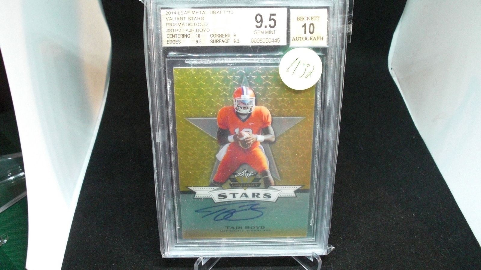 bekett graded 9.5 tajh boyd leaf auto 07/10 (1 of 1)