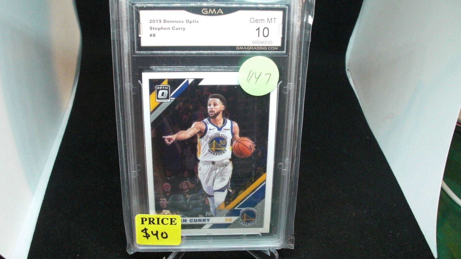 gma graded Mint 10 Steph Curry donruss optic (1 of 1)