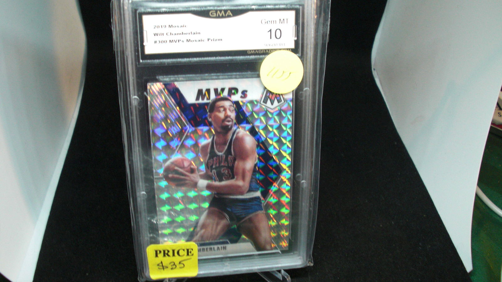 GMA graded Wilt Chamberlain silver mosaic (1 of 1)