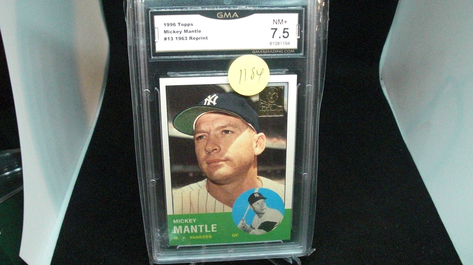 gma graded 7.5 1996 topps mickey mantle (1 of 1)