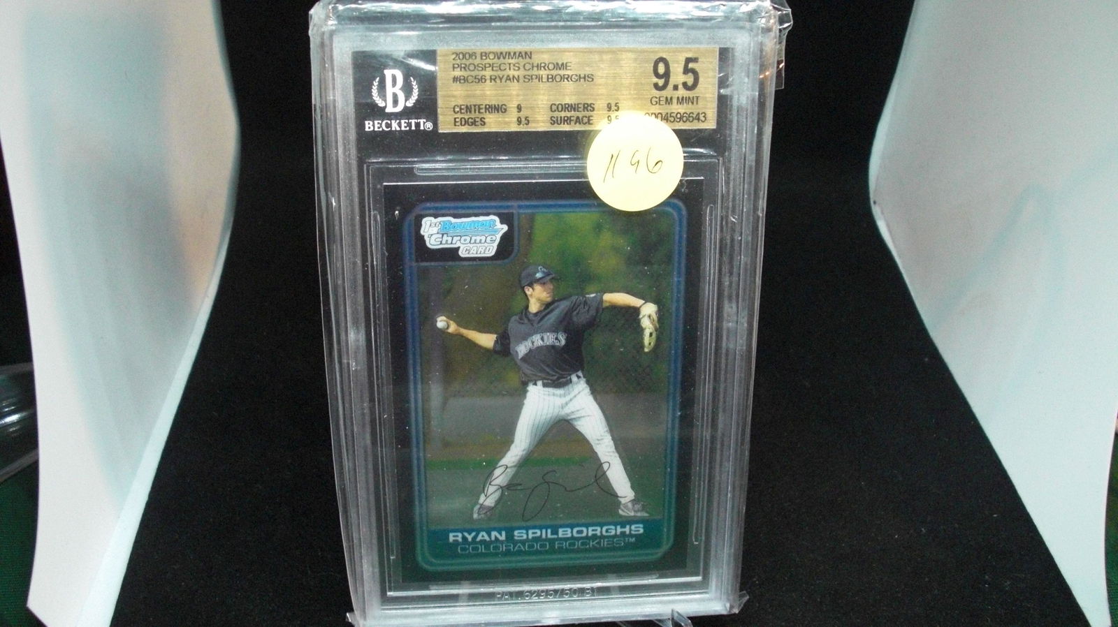 beckett graded 9.5 ryan spilborghs rookie (1 of 1)