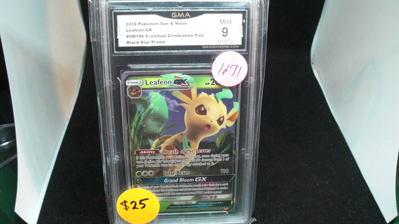 gma mint 9 pokemon leafeon holo foil card (1 of 1)