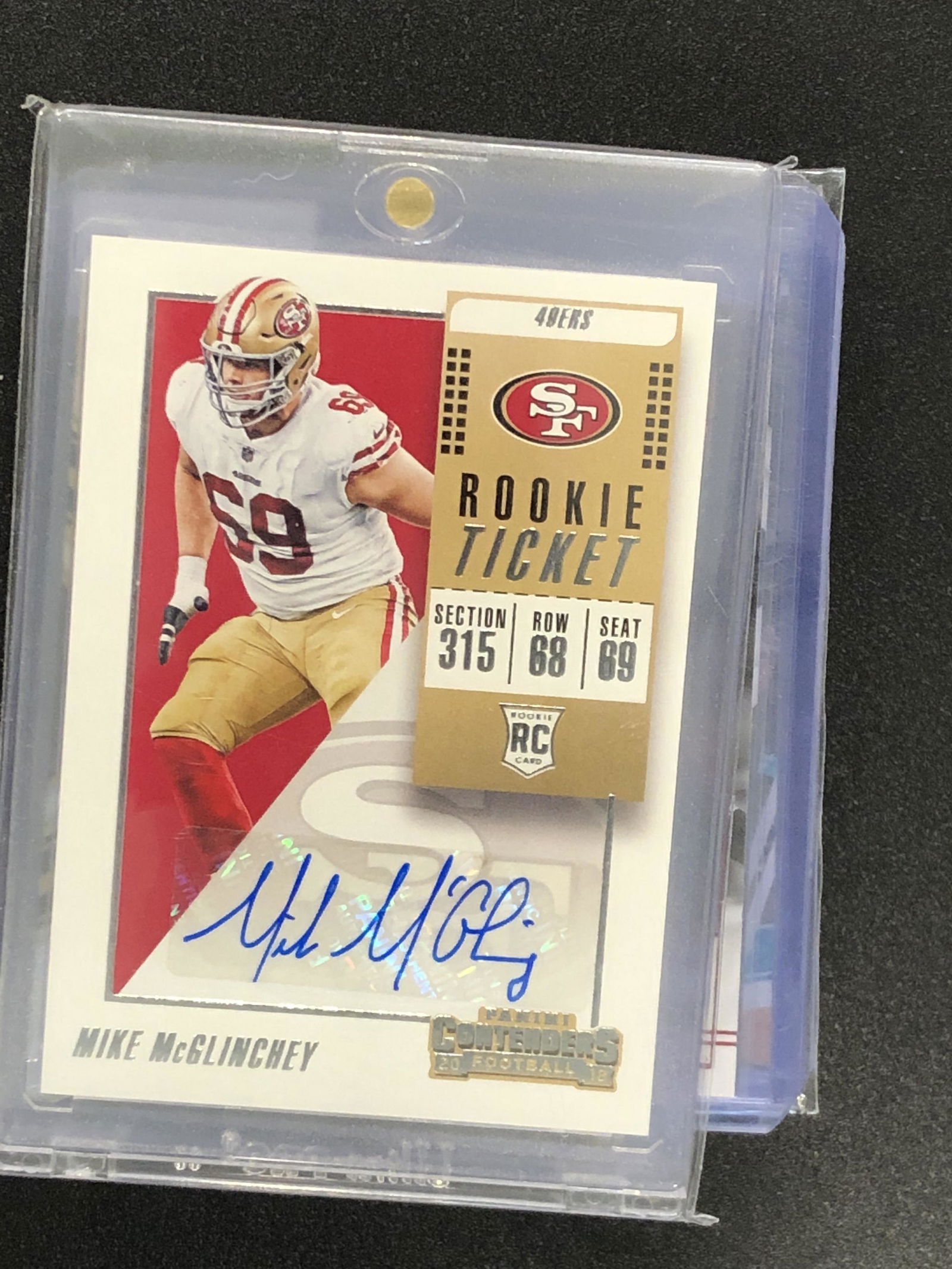 Mike McGlinchey rookie auto (1 of 1)